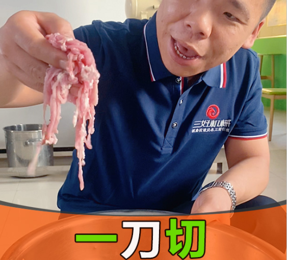 小型肉絲肉片機(jī)走高端大氣上檔次，但不忘親民化！